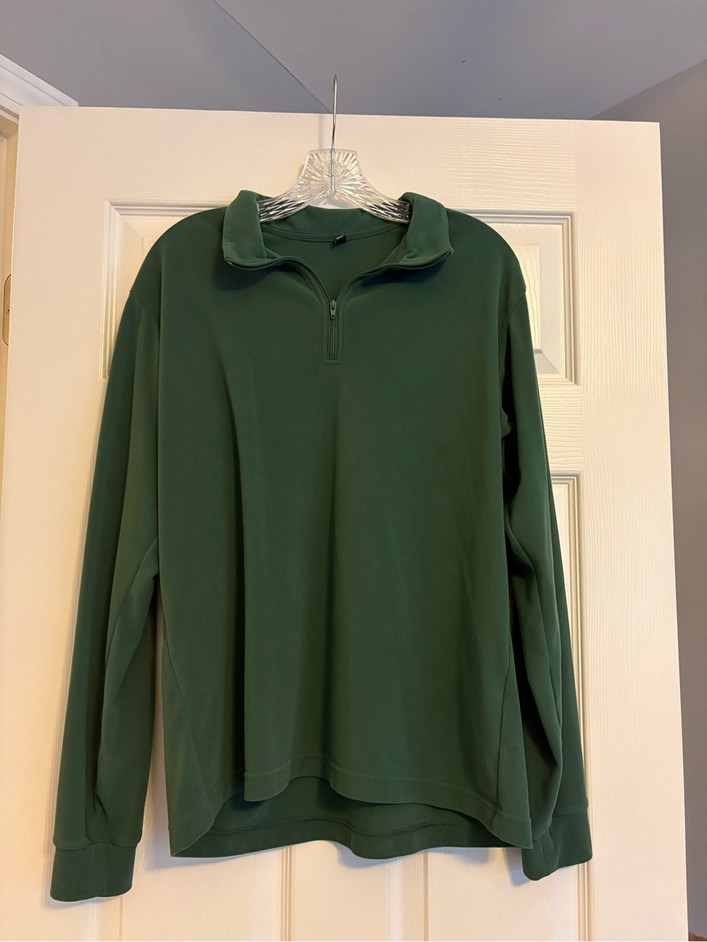 UNIQLO Forest Green Quarter-Zip Pullover M